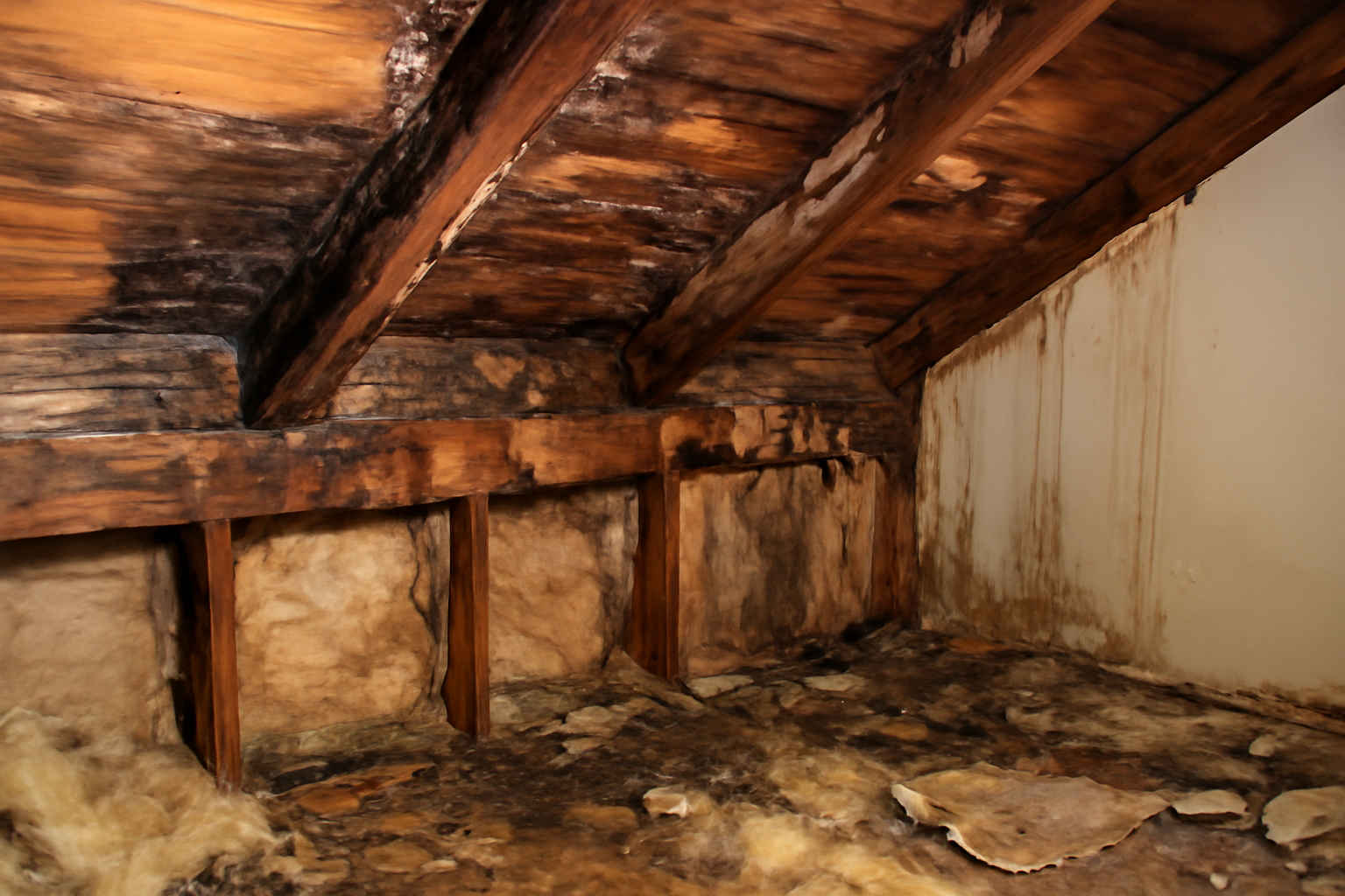 Attic Water Damage Restoration in Douglassville, PA
