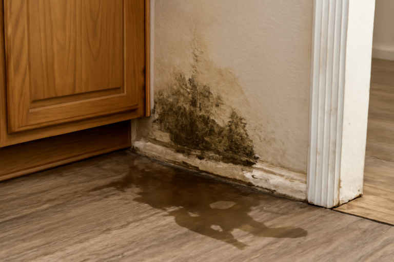 Ice Maker Line Leak Water Removal