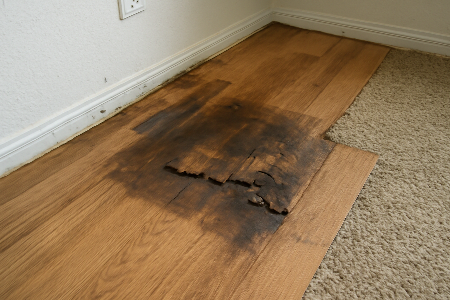 Laminate Floor Water Damage Restoration in Belvidere, NJ