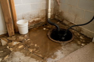 Sump Pump Failure Water Removal
