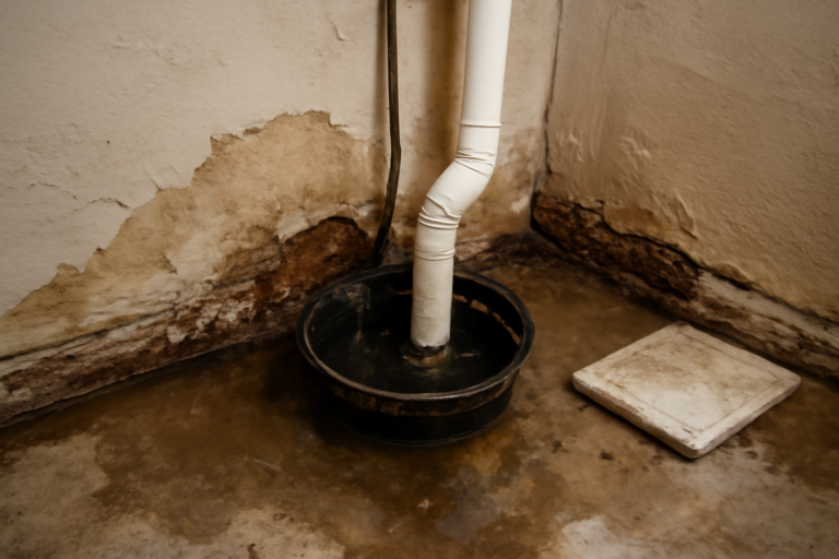 Sump Pump Overflow Water Removal